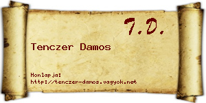 Tenczer Damos névjegykártya